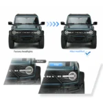 20-24 Ford Bronco Vland Full LED Projector RGB Headlights YAA-BRC-2062A (4)
