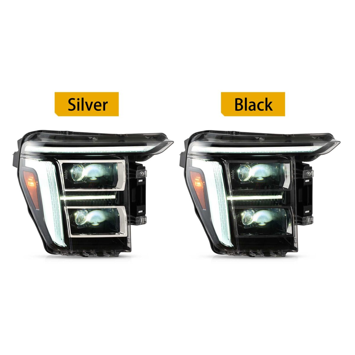 2021-2023 Ford F150 Vland Full BI-LED Headlights With Amber White DRL Options YAA-F150-2054D (1)