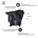 2021-2024 Ford F150 Vland Full BI-LED Headlights With AmberWhite DRL Options YAA-F150-2054D-2B32A (4)