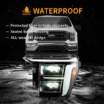 2021-2024 Ford F150 Vland Full BI-LED Headlights With AmberWhite DRL Options YAA-F150-2054D-2B32A (6)