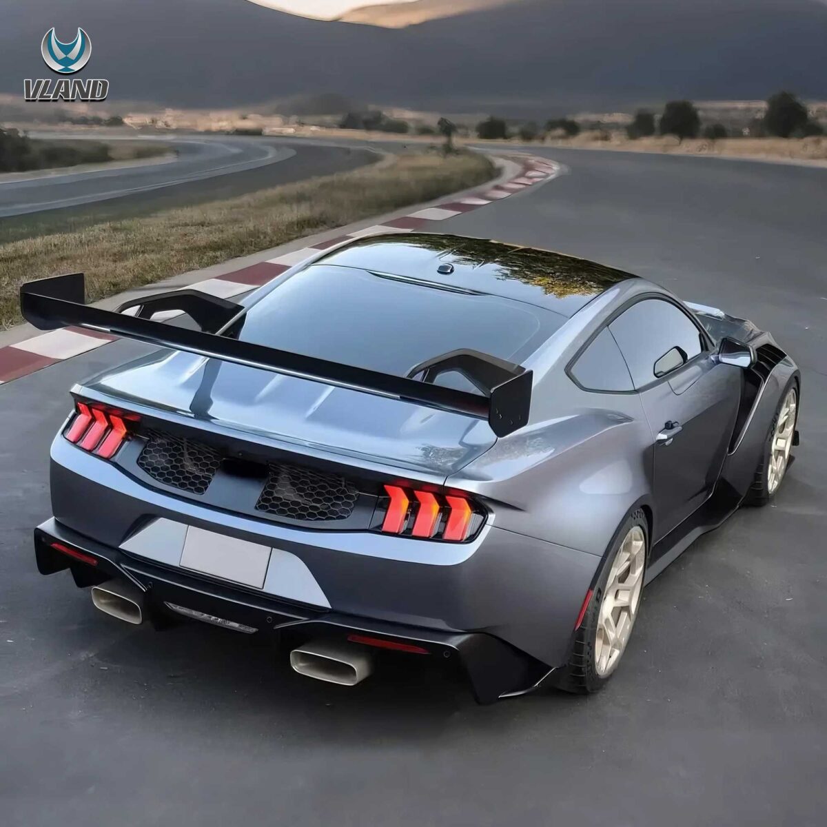 24-26 Ford Mustang S650 Vland LED Tail Lights with Sequential Red Turn Signal (Fit For US Models) - Image 6