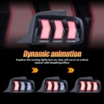 Vland Ford Mustang 2005–2009 RGB LED Tail Lights with Sequential Turn Signal YHB-YM-8096-TM1YC-RGB (4)