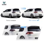 13-21 Volkswagen Golf MK7 MK7.5 Hatchback Vland Laser Tail Lights YAB-GEF-2035A (6)