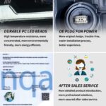 2015-2023 Dodge Charger Vland Bi-LED Projectors Headlights Black YAA-XCHR-2033B-2B31A (11)