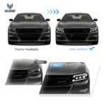 2015-2023 Dodge Charger Vland Bi-LED Projectors Headlights Black YAA-XCHR-2033B-2B31A (5)
