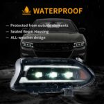2015-2023 Dodge Charger Vland Bi-LED Projectors Headlights Black YAA-XCHR-2033B-2B31A (6)