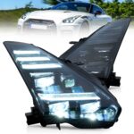 Vland 2008-2023 Nissan GT-R R35 LED Projector Headlights YAA-GTR-2074B-2B32A