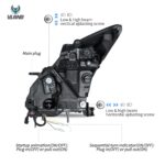 Vland 2008-2023 Nissan GT-R R35 LED Projector Headlights YAA-GTR-2074B-2B32A (3)