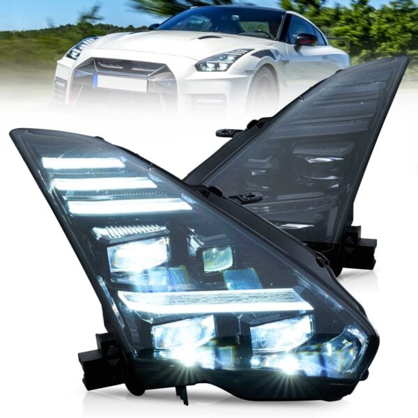 Vland 2008-2023 Nissan GT-R R35 LED Projector Headlights YAA-GTR-2074B-2B32A