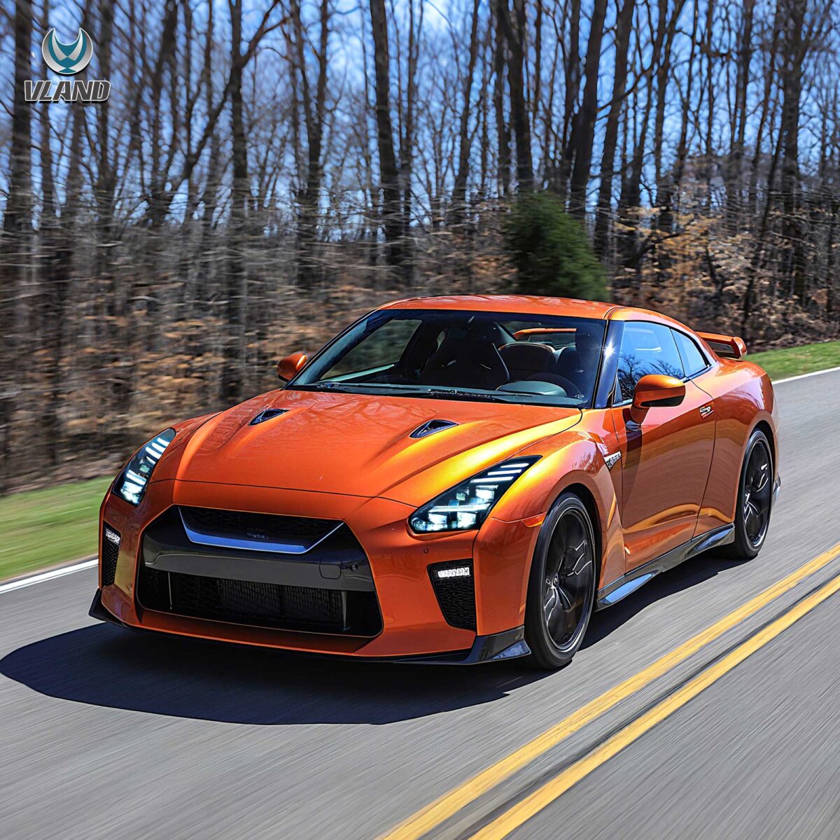 Vland 2008-2023 Nissan GT-R R35 LED Projector Headlights YAA-GTR-2074B-2B32A (9)