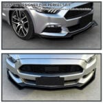 Vland 2015-2017 Mustang GT Performance Style Front Bumper Lip Chin Spoiler Splitter Black YHS-15MST-9141 (2)
