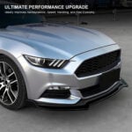 Vland 2015-2017 Mustang GT Performance Style Front Bumper Lip Chin Spoiler Splitter Black YHS-15MST-9141 (5)
