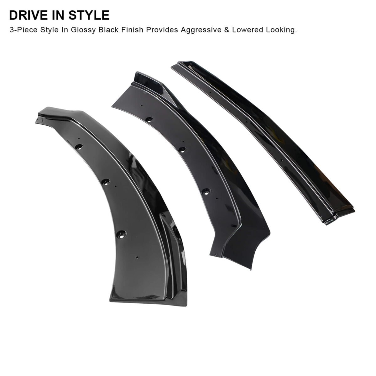 Vland 2015-2017 Mustang GT Performance Style Front Bumper Lip Chin Spoiler Splitter Black YHS-15MST-9141 (6)