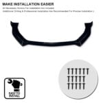 Vland 2015-2017 Mustang GT Performance Style Front Bumper Lip Chin Spoiler Splitter Black YHS-15MST-9141 (7)