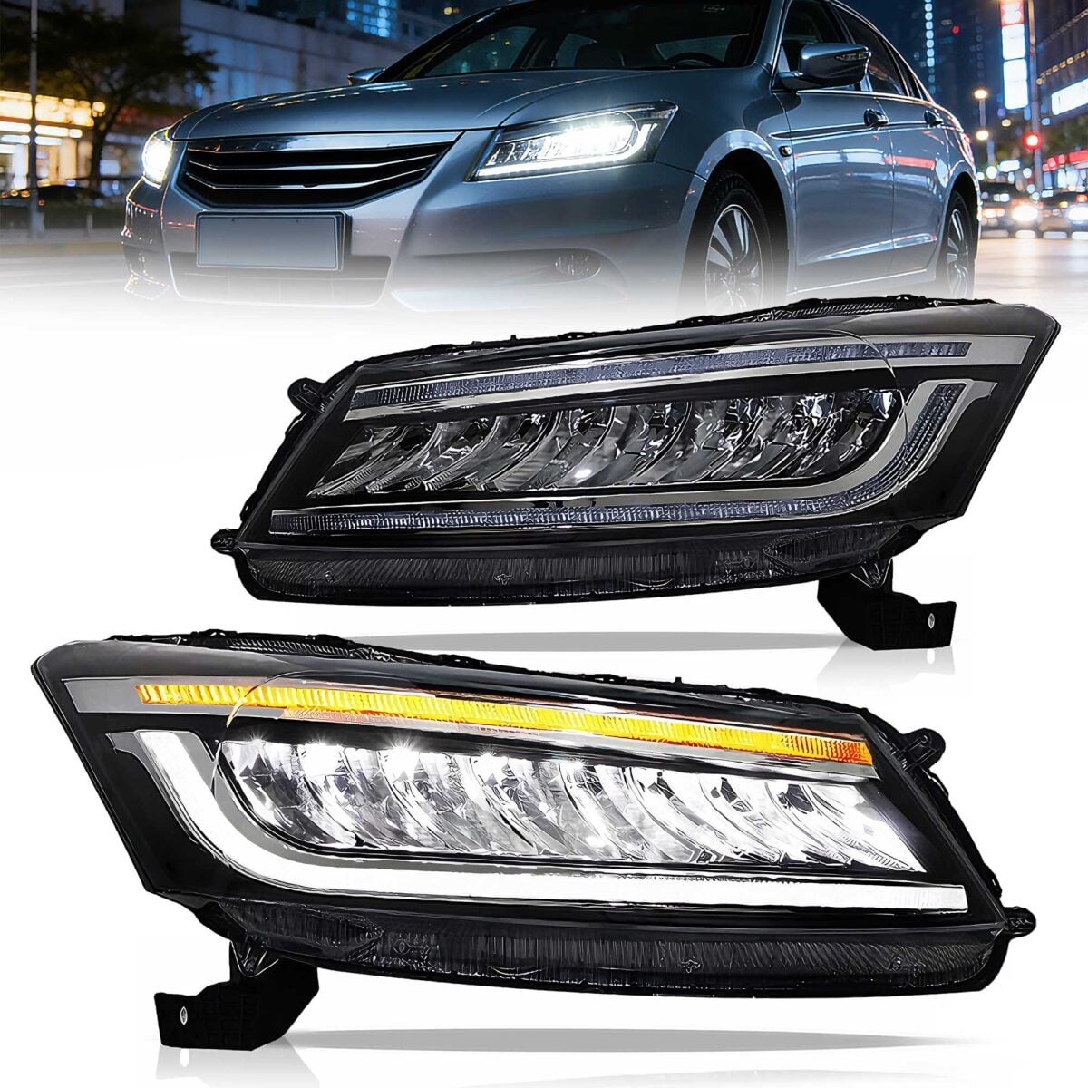 08-12 Honda Accord Sedan 8th Gen Vland LED Headlights YHA-YG-8162-2P31A (1) 08-12 Honda Accord Sedan 8th Gen Vland LED Headlights YHA-YG-8162-2P31A (1)