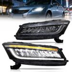08-12 Honda Accord Sedan 8th Gen Vland LED Headlights YHA-YG-8162-2P31A (1)