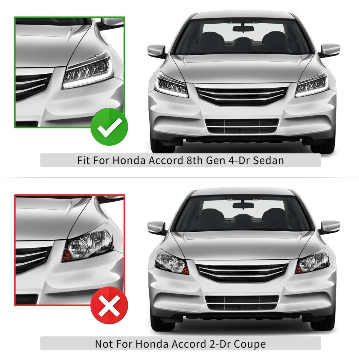 08-12 Honda Accord Sedan 8th Gen Vland LED Headlights YHA-YG-8162-2P31A (13)