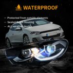 2009-2014 VW Scirocco LED Headlights With Start-up animation - Image 12