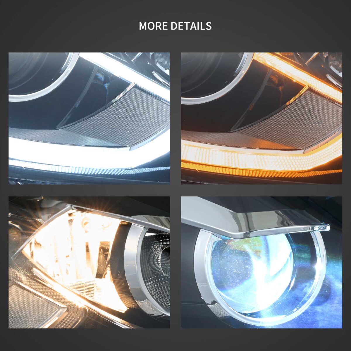 2009-2014 VW Scirocco LED Headlights With Start-up animation - Image 9