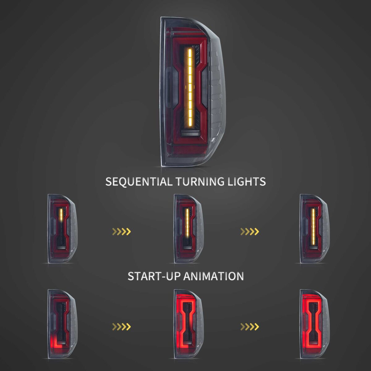 Vland 14-21 Toyota Tundra LED Tail Lights YHB-TD-8085-FS1YC (2)