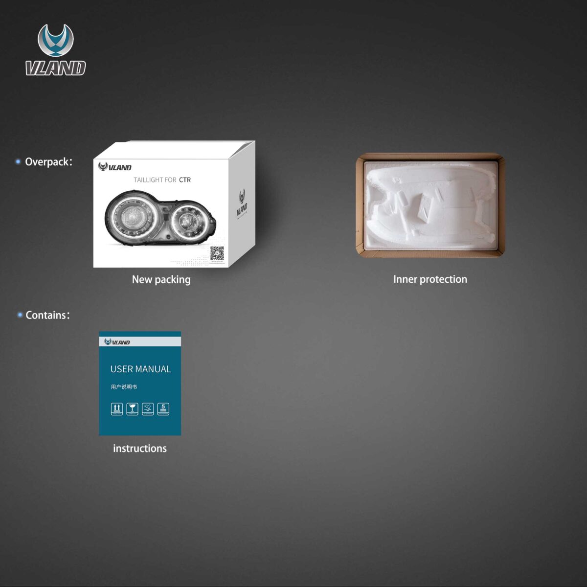 Vland 2008-2023 Nissan GTR R35Tail Lights YAB-GTR-2079 (13)