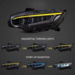 16-21 Honda Civic Sedan Hatchback Coupe Vland LED Projector Headlights YHA-CIV-8137 (2)
