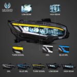 16-21 Honda Civic Sedan Hatchback Coupe Vland LED Projector Headlights YHA-CIV-8137 (3)