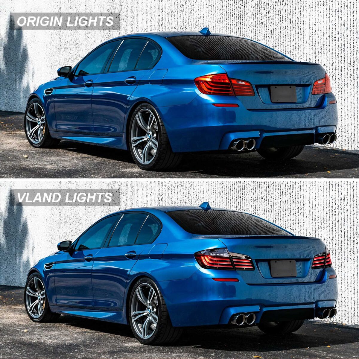 2011-2017 BMW 5 Series M5 F10 F18 Vland LED Tail Lights LCI Style YHB-F10-8075B-RS2YC (4)