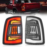 2019-2024 Dodge RAM 2500 RAM 3500 Vland LED Tail Lights With Amber Turn Signal YHB-DG-8086C-TM1YC (1)
