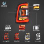 2019-2024 Dodge RAM 2500 RAM 3500 Vland LED Tail Lights With Amber Turn Signal YHB-DG-8086C-TM1YC (3)