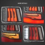 2019-2024 Dodge RAM 2500 RAM 3500 Vland LED Tail Lights With Amber Turn Signal YHB-DG-8086C-TM1YC (7)