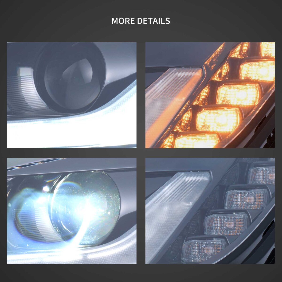 14-19 Chevrolet Corvette C7 Vland LED Dual Beam Projector Headlights YAA-C714-2115-2B32A (5)
