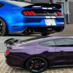 2015-2023 Ford Mustang GT500 Style Rear Trunk Spoiler with Smoked Gurney Flap YHS-15MST-9102-1 (3)