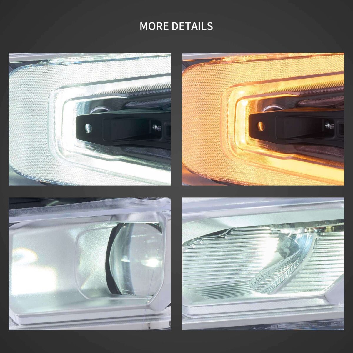 2022-2024 Chevrolet Silverado Vland LED Headlights YAA-SVR-2086-1P32A (5)