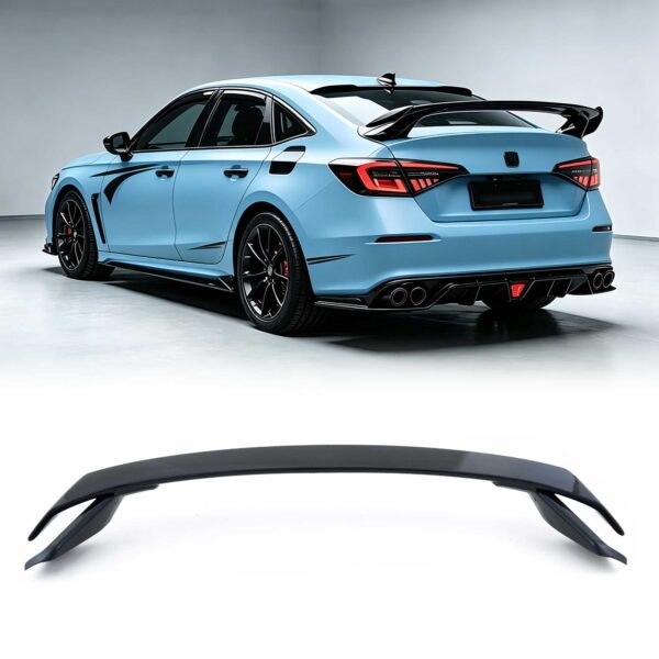 2022-2026 Honda Civic Sedan Rear Trunk Spoiler Wing HPD Style Gloss Black YHT-WY-9740-06 (1)