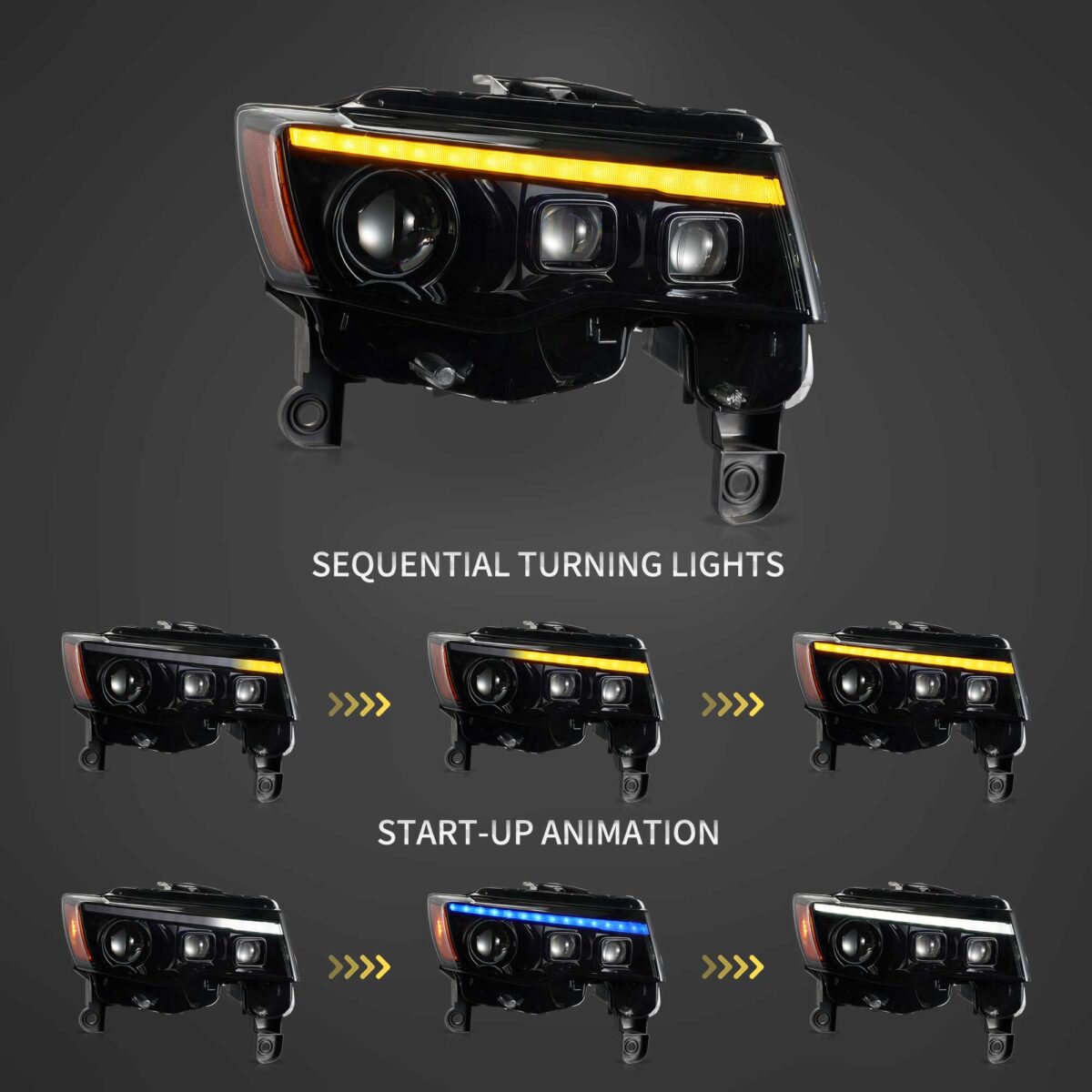 Vland 2014-2022 Jeep Grand Cherokee WK2 LED Headlights YHA-JP-8176 (2)