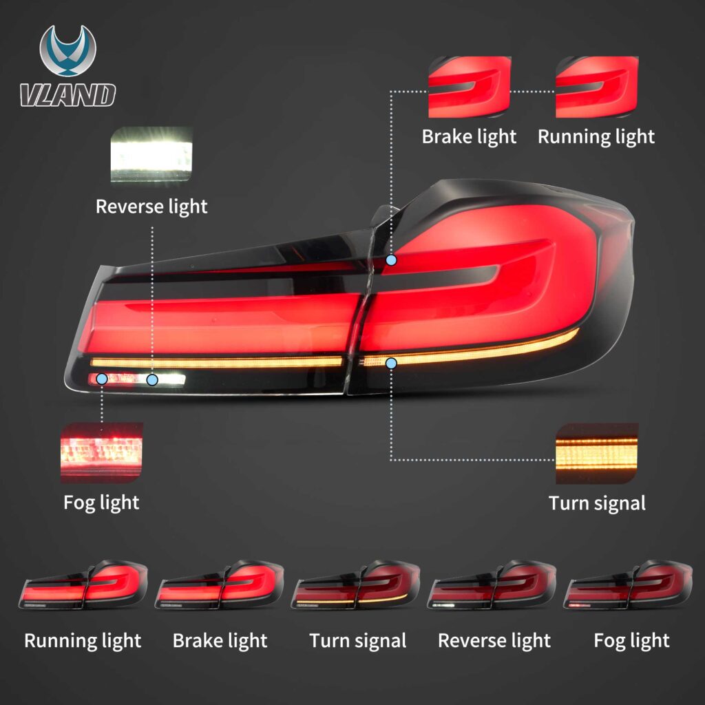 2017-2020 BMW G30 G38 Vland LED Tail Lights YHB-G30-8073A-FS1YC (2)