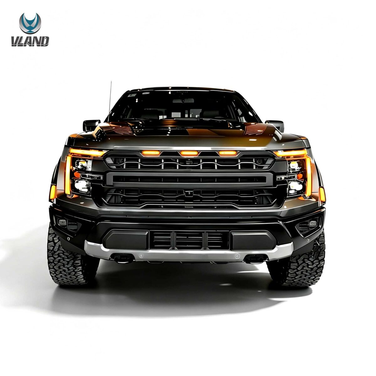 2024-2026 Ford F150 Vland Full Headlights W Amber DRL YAA-F150-2118 (6)