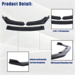 2016-2021 Honda Civic 10th 4DR Sedan Bumper Spoiler Lip YHT-QC-9738-12 (4)
