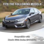 2016-2021 Honda Civic 10th 4DR Sedan Bumper Spoiler Lip YHT-QC-9738-12 (9)