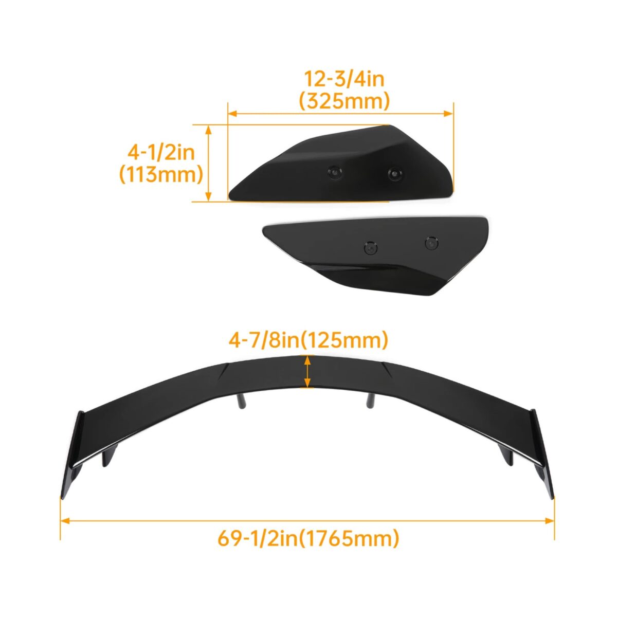 2020-2025 Chevy Corvette C8 Z51 Rear Trunk Spoiler Wing YHT-WY-9740-13004