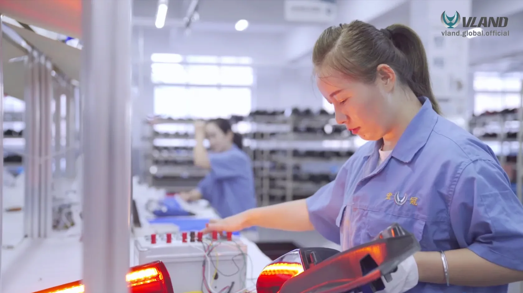 Car Lights Testing in Vland Factory